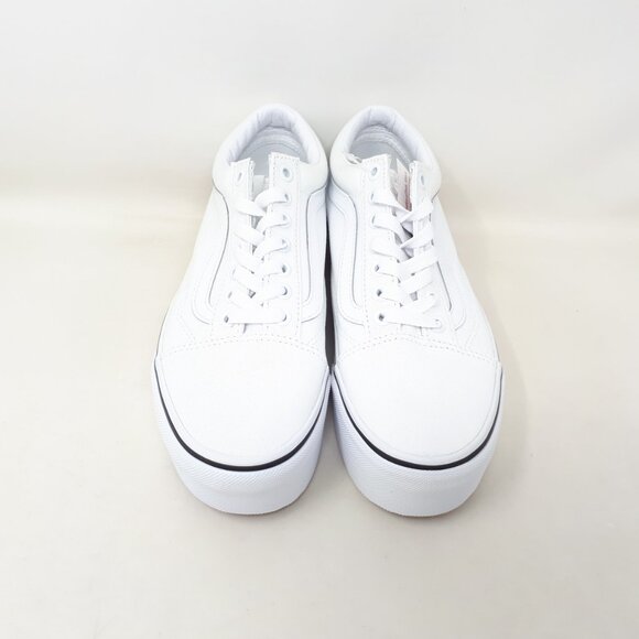 Vans Old Skool Stackform Platform Shoe Sneaker White Pride Mens 7 / Womens 8.5 - Picture 8 of 12